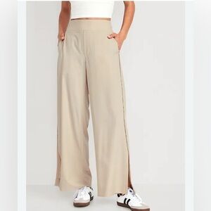 Old Navy High-Waisted StretchTech Wide-Leg Pants Size 2X Tan